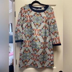 J Crew Floral Print Shift Dress